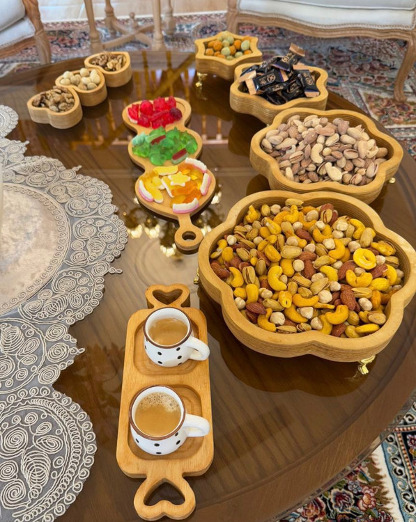 ست پذیرایی چوبی مدل نوروز قابل شستشو