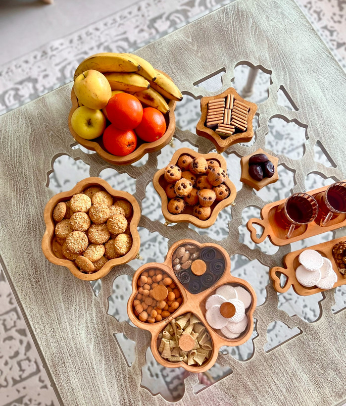 سرویس پذیرایی چوبی مدل کاربردی ست کامل